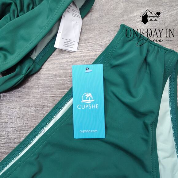 Cupshe Halter Tie Back Bikini Swimsuit Size S - Picture 4 of 7